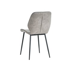 Dining Chair Microfiber Light Grey