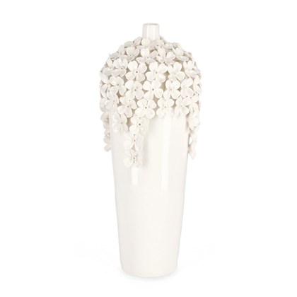 Decorative Vase Treasure White H40