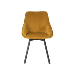 Dining Chair Velvet - Yellow