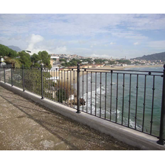 Modern steel railing