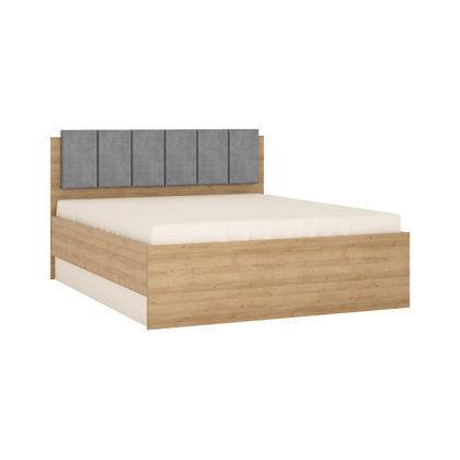 Bed 160 with Lift – Light Riviera Oak & White