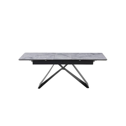 Pauline Grey and Black Extendable Dining Table