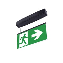 Suprema LED D-STD 3h AT IP54 NT-S Emergency Light - Black