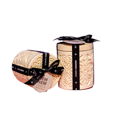 Maltese Heart Tile Cylinder Small