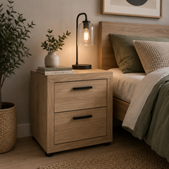 Mira Nightstand – Jackson Hickory