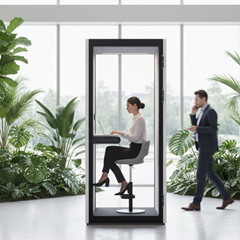 Single-Person Acoustic Booth - Grey