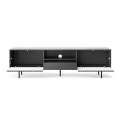 TV Cabinet 2 Doors & Drawer – Black
