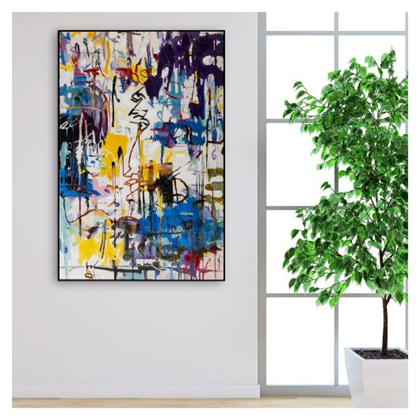 Colourful Energy Acryl Painting 100X150