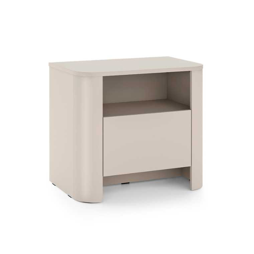 Nightstand 1 Shelf 1 Door – Cashmere