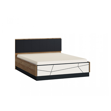 Bed 165x100x206 with Storage – Oak & Black