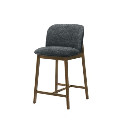 Walnut Barstool – Dark Grey & Walnut