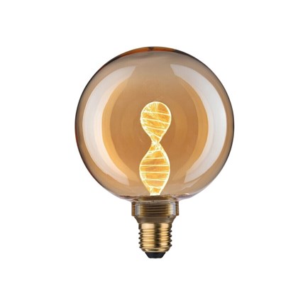 LED Globelampe Inner Glow Helix E27 35W 1800K Gold