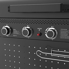 4 Burner Gas Grill Black