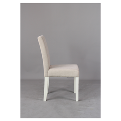 Dining Chair Beige and White