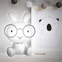 Rabbit LED Table Lamp – White & Light Grey