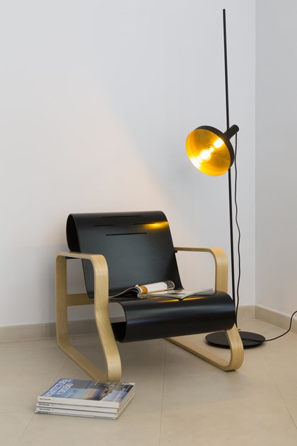 WHIZZ BLACK-GALD FLOOR LAMP