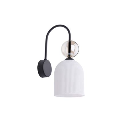 Sophia Cognac Sconce – White