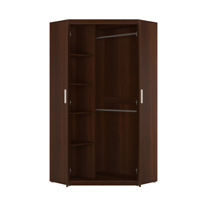 Corner Wardrobe 2 Doors – Walnut