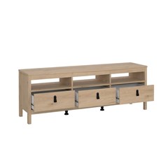 Madrid TV Unit 3 Drawers Oak