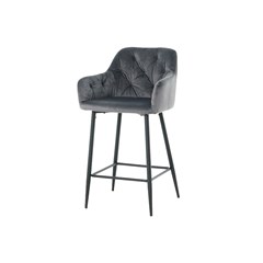 Dark Grey Barstool with Arms