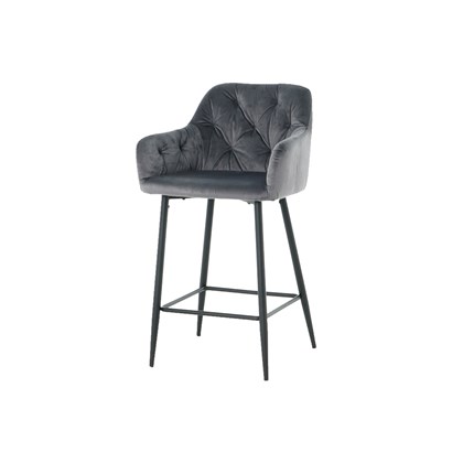 Dark Grey Barstool with Arms