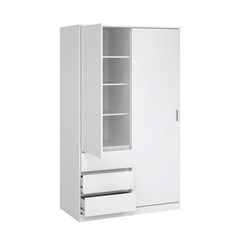 Naia Wardrobe with 1 Sliding door 1 door &  3 drawers