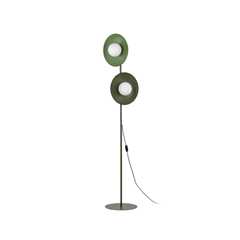 Slate Peapod Green Floor Lamp – Green & White