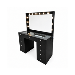 Melamine MDF & Particle Board Dressing Table 143x155– Black