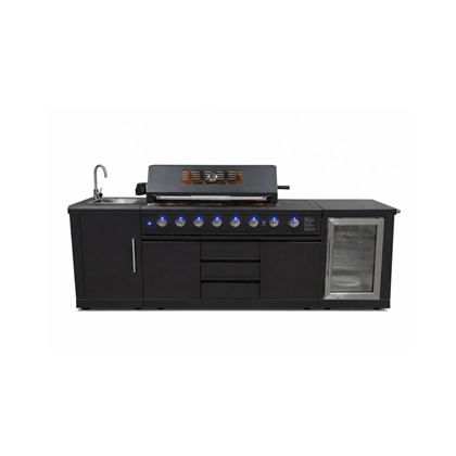 Outdoor Kitchen Black Power Coated