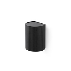 Wall Light Round Striped Black Color
