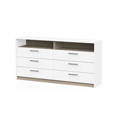 Bedroom Set 140x200 – Matt White & Kronberg Oak