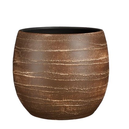 Pot Round Brown - H28xd30cm