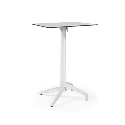 Gemini High Table Fixed Top 60x60 - White