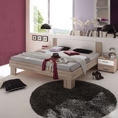 Bed 160x200 - Light Oak & White