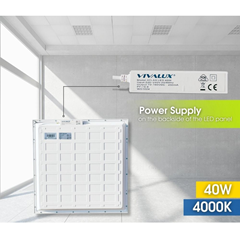 Square LED Panel Light White 40W - 4000K  Pack x10