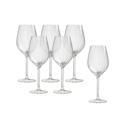 Set of 6 Vintage Goblets – Transparent Glass 50cl