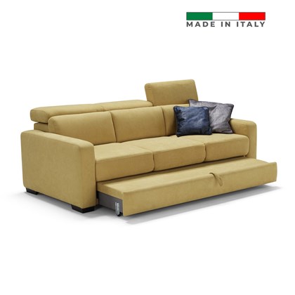 3 Seater Sofa Bed w Adjustable Headrests