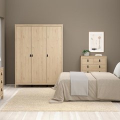 Madrid Double Dresser 4 x 4 Drawers Oak