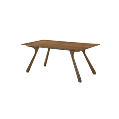 Walnut Table With Chair – Walnut & Light Grey