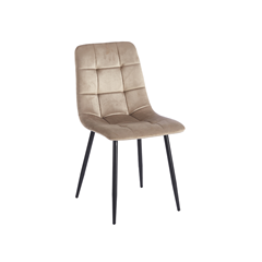 Dining Chair – Metal Leg - Brown