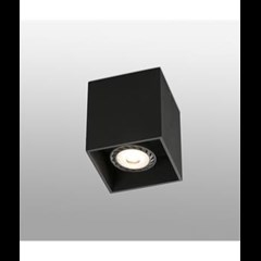 TECTO BLACK CEILING LAMP 1 X GU10 50W