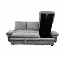 Reversible Corner Sofa Bed - Grey