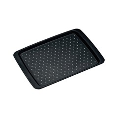 No-Slip Black Plastic Serving Board 35 x 26 x 2 cm
