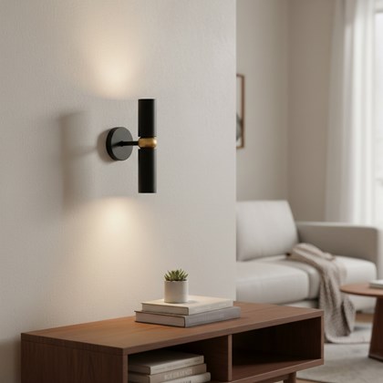 Wall Lamp – Black & Gold