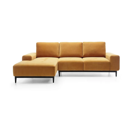 Corn Sofabed with Chaise Left – Yellow