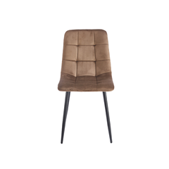 Dining Chair – Metal Leg -Dark Brown