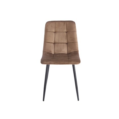 Dining Chair – Metal Leg -Dark Brown