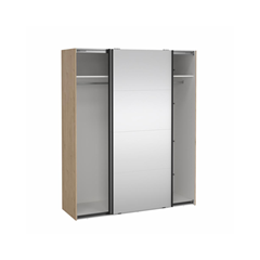 Bergamo Wardrobe – Jackson Hickory & Mirror
