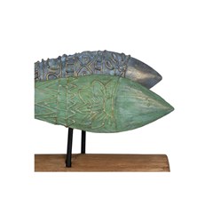 Figure Fishes Wood-Iron