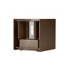 11W LED Wall Lamp With Bridgelux Chip Corten 3000K Square